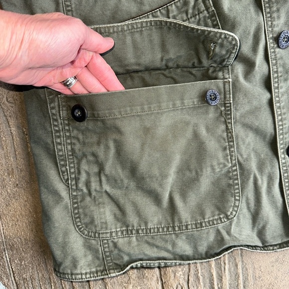 Orvis Olive Green Barn Coat Men XXL Classic Field Style Casual Rugged Fall - Picture 5 of 14